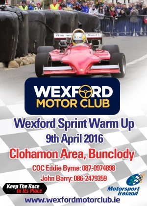 Wex Apr 16 sprint poster